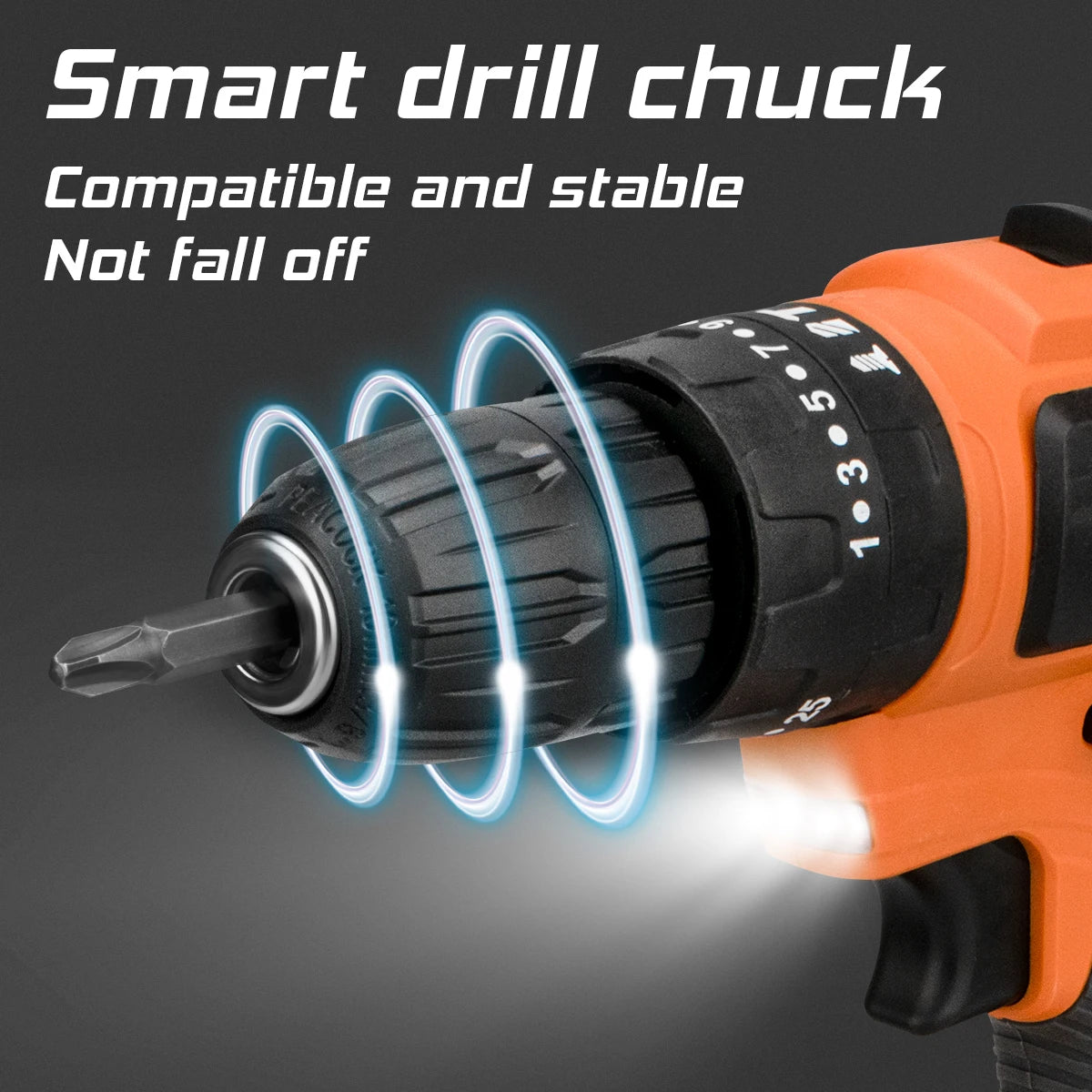 21V Cordless Drill Electric Screwdriver Drill Electric Impact Drill Electric Hammer Drill With Lithium-Ion Battery Power Tools [PTO]