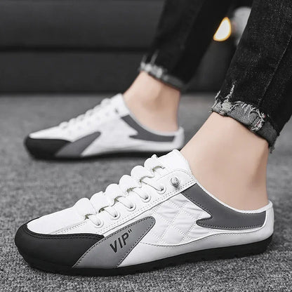 Summer 2023 Half Slippers for Men Trendy Men's Flat Bottom Casual Shoes Soft Sole Support Shoes Men's Sneakers Zapatos De Hombre [SHO]