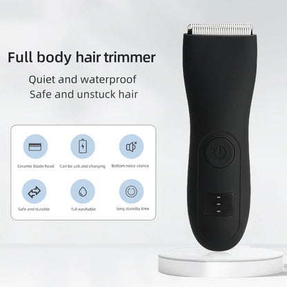 Mens Body Hair Trimmer for Men Balls Women Lady Shaver Hair Removal Bikini Trimmer Groin & Body Shaver Groomer  Arm Beard Razor [HAI]