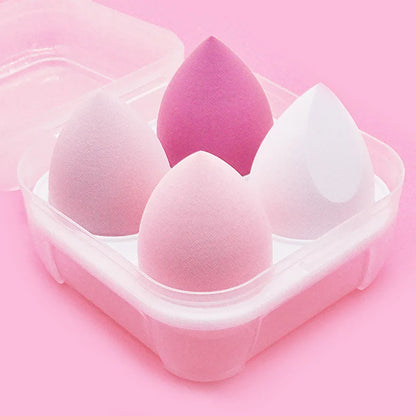 4/8pcs Makeup Sponge Powder Puff Dry and Wet Combined Beauty Cosmetic Ball Foundation Powder Puff Bevel Cut Make Up Sponge Tools [CSM]