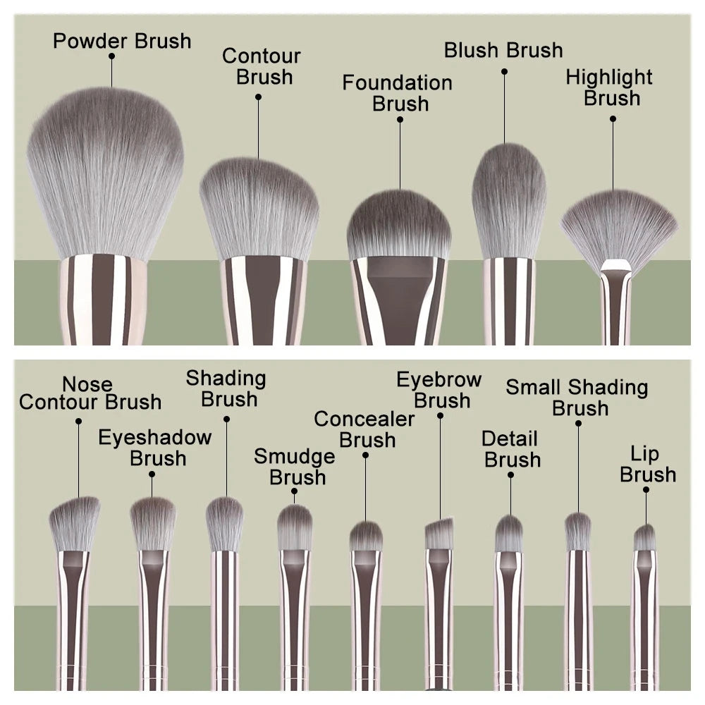 JTFIL Makeup Brushes Soft Fluffy Makeup Tools Cosmetic Powder Eye Shadow Foundation Blush Blending Beauty Make Up Brush Beauty [CSM]