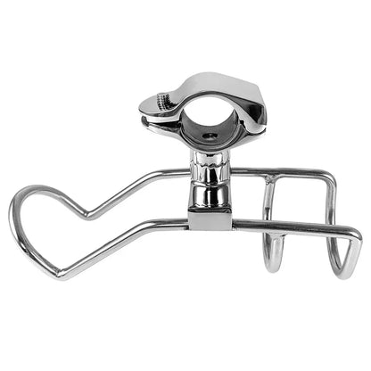 Marine Stainless Steel 316 Fishing Rod Rack Holder Pole Bracket Support Clamp on Rail Mount 25 or 32mm Boat Accessories [MRN]