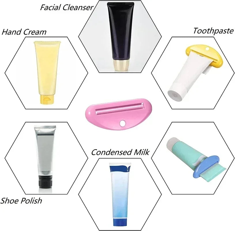 Toothpaste Squeezer Manual Squeezed Toothpaste Tube Clips Multifunction Facial Cleanser Dispenser Squeezer Bathroom Accessories [DSP]