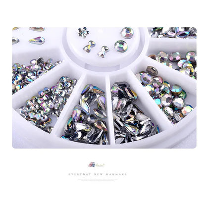 3D Butterfly Drill Flower Nail Rhinestones Crystal DIY Nail art decorations Manicure tools Accessories  [BEU]