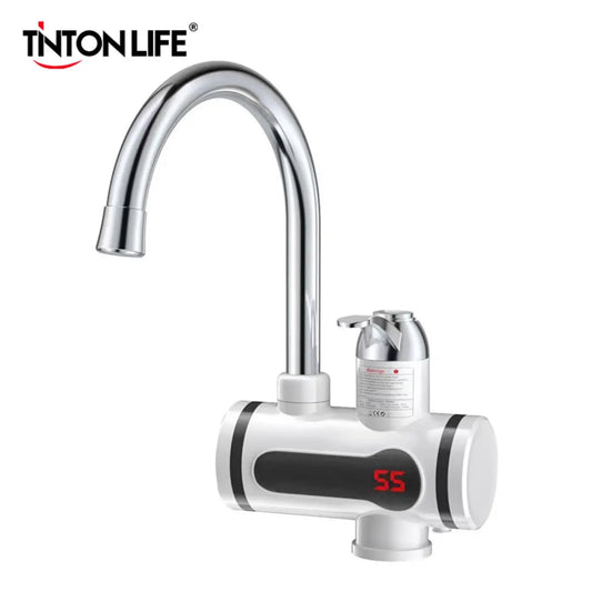 TINTON LIFE Instant Tankless Electric Hot Water Heater Faucet Kitchen Instant Heating Tap Water Heater with LED EU Plug [HAP]