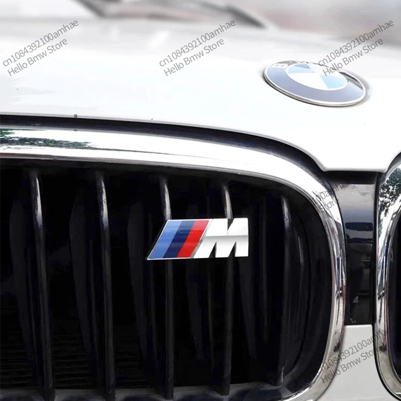 For BMW M Logo X1 X2 X3 X4 X5 X6 F48 G01 E84 E83 F39 F10 F30 G11 G07 G86 G80 G60 E60 E46 3D Car Front Grille Badge Emblem [BDK]