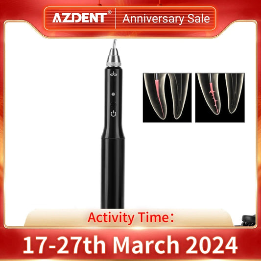 AZDENT Dental Cordless Gutta Percha Obturation System Endo Heated Pen 2 Tips Lab 3 Seconds Rapid Heating Endodontic Root Tools [DEN]