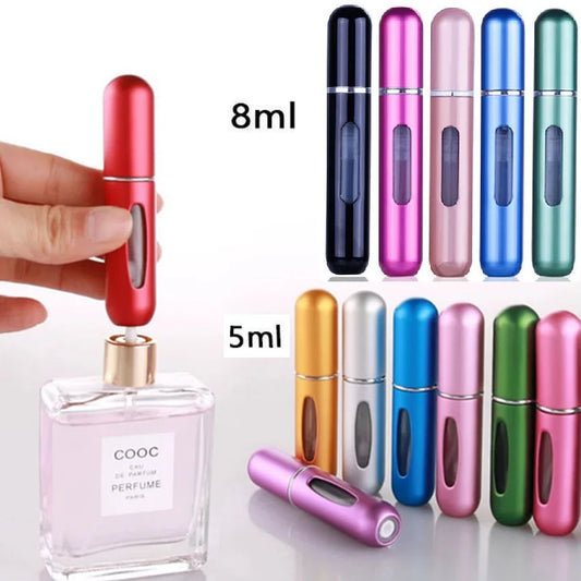 8/5ml Perfume Refill Bottle Portable Mini Refillable Spray Jar Scent Pump Empty Cosmetic Containers Atomizer for Travel Tool Hot [CSM]