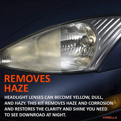 Car Headlight Restoration Polishing Kits Chemical Brightener Headlamp Repair Light Lens Polisher Cleaning Paste Refurbish Tool [CAR] [DTL]