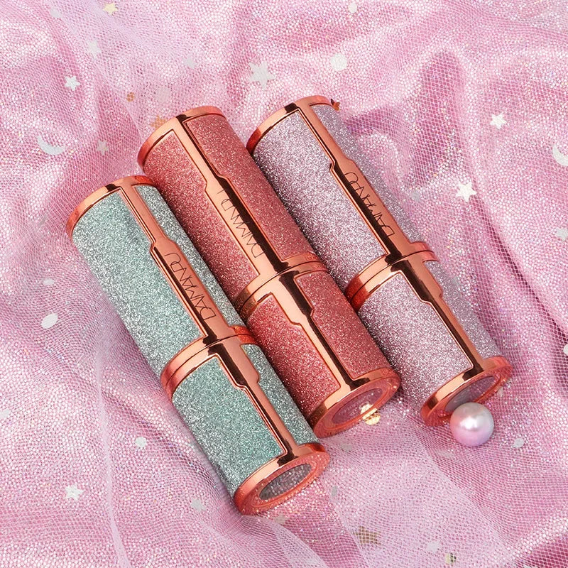 Glitter Matte Temperature Change Lipstick Waterproof Long Lasting Diamonds Lipsticks Non Stick Red Pink Lip Tint Makeup Cosmetic [CSM]