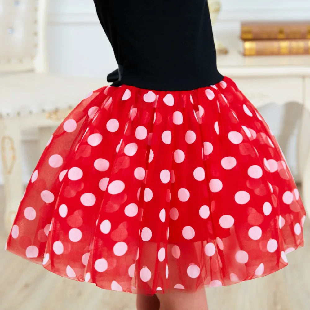 Kids Dresses for Girls Birthday Halloween Cosplay Costume Mouse Dress Up Kid Costume Baby Girls Clothing For Kids 2 6T [COS]