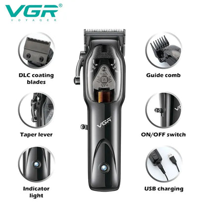 VGR Hair Clipper Professional Hair Cutting Machine Cordless Hair Trimmer Electric Barber Haircut Trimmer for Men V 653 [HAI]