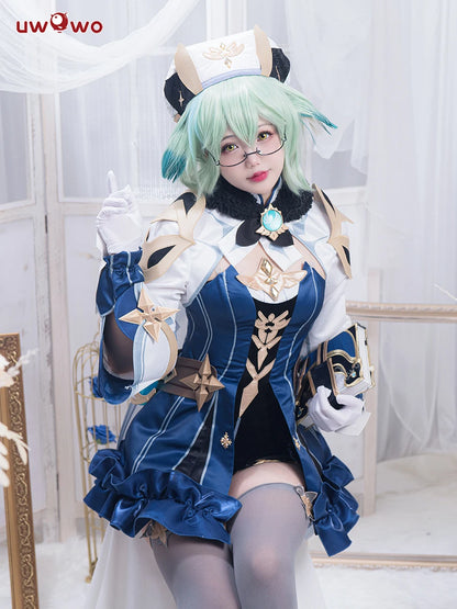 UWOWO Sucrose Cosplay Genshin Impact Cosplay Halloween Christmas Costume Sucrose Dress Retro Mechanical Style Outfit [COS]