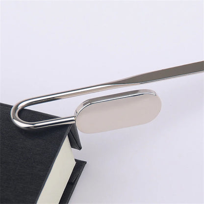 Creactive Swan Neck Oval Metal Book Marker Hanger Clip Reading Page Holder Zinc Alloy Bookmark Stationery Office Supply Gift [STA]