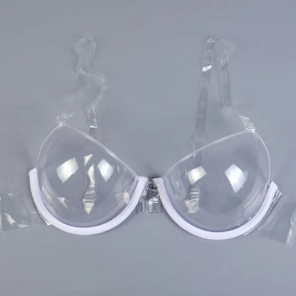 New Women Sexy Fashion Transparent Plastic Clear Bra Strap Invisible Bras Push Up Bras Top Underwear Brassiere Bralette Clubwear [GRM] [UND]