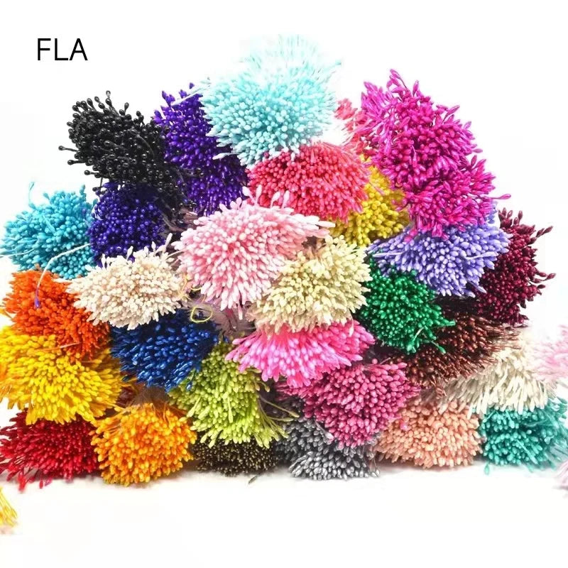 500pcs/Bag 1/3mm DIY Artificial Mini Pearl Flower Stamen Pistil Overall Wedding Party Home Decoration Christmas Accessories [FLW]