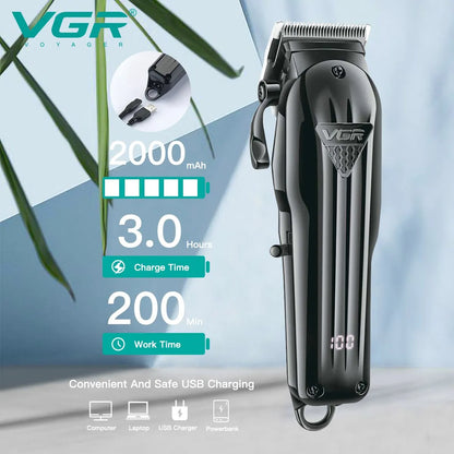 VGR Hair Clipper Professional Hair Cutting Machine Hair Trimmer Adjustable Cordless Rechargeable V 282 [HAI]