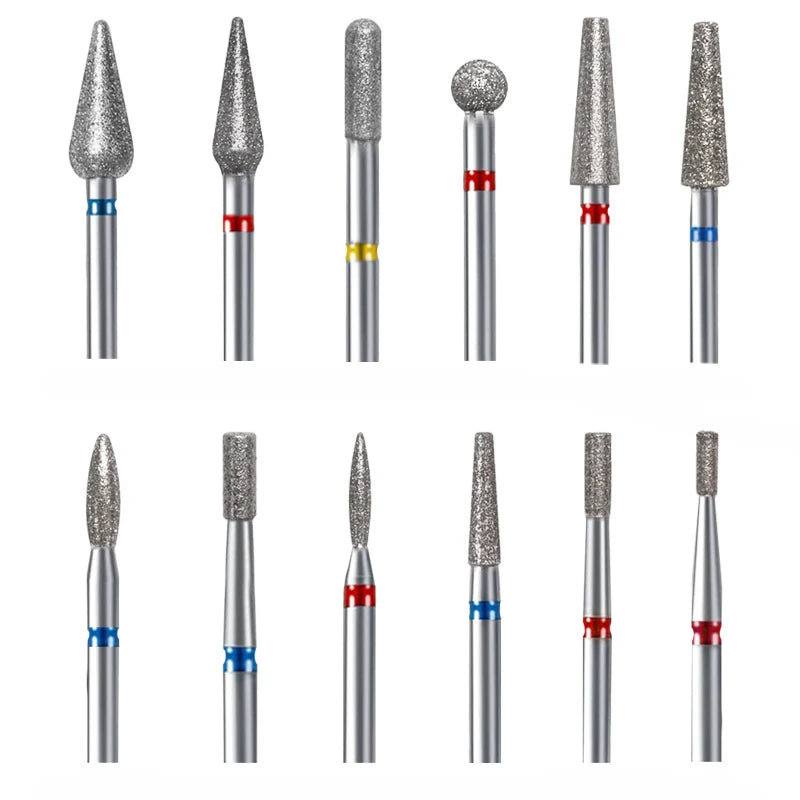 1Pc Diamond Nail Drill Bit Milling Cutter For Cuticle Clean Gel Overflow Removal Manicure Pedicure Tool [TPT]