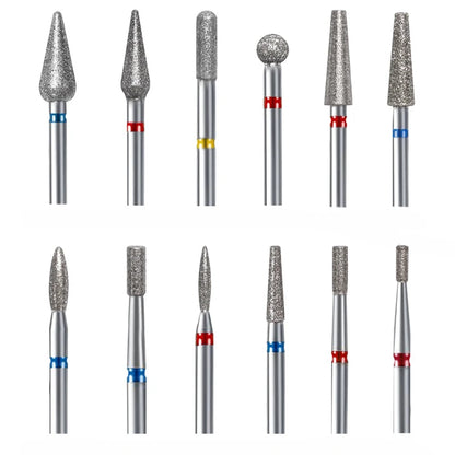 1Pc Diamond Nail Drill Bit Milling Cutter For Cuticle Clean Gel Overflow Removal Manicure Pedicure Tool [TPT]