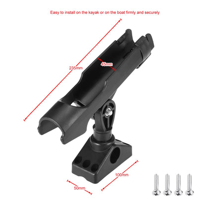 Boat Fishing  Rod Holder ABS Adjustable Device Pole Kayak Support Fix Pole Rotatable Mount Inflatable Boat Yacht Accessories [MRN]