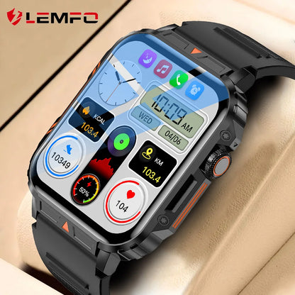 LEMFO Smart Watch Men Women AMOLED Full Touch Screen GPS Health Moniter IP68 Waterproof Bluetooth Call Smart Watches [SWH]