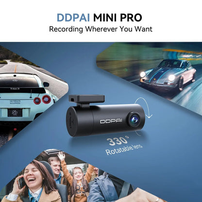 DDPAI Dash Cam Mini Pro 1296P Ultra HD Vehicle Wifi Smart Connect Car Camera [CAR]