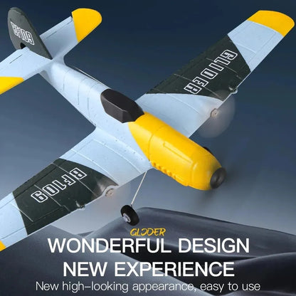 BF109 RC Plane 2.4G 3CH EPP Foam Remote Control Fighter Fixed Wingspan Glider Outdoor RTF RC Warbird Airplane Toys Gifts [TOYS]