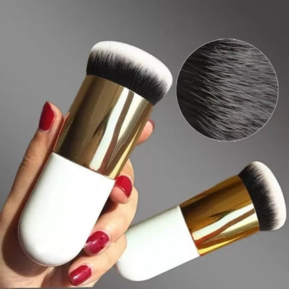 New Fashion Chubby Pier Foundation Brush Flat Cream Makeup Brushes Professional Cosmetic Brush highlight brush loose powder brus [CSM]