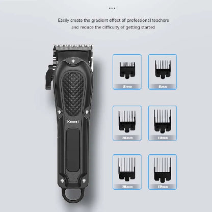 Kemei adjustable hair clipper for men professional hair trimmer electric cordless beard hair cutting machine USB rechargeable [HAI]