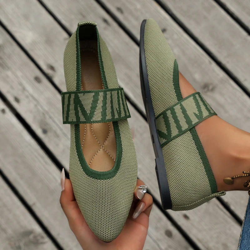 Women's Ballet Flats Casual Shoes Low Heel Barefoot Elegant Woman Sneakers Socofy Comfortable Pointed Toe on Offer Free Shipping [SHO]