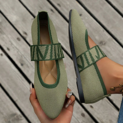 Women's Ballet Flats Casual Shoes Low Heel Barefoot Elegant Woman Sneakers Socofy Comfortable Pointed Toe on Offer Free Shipping [SHO]