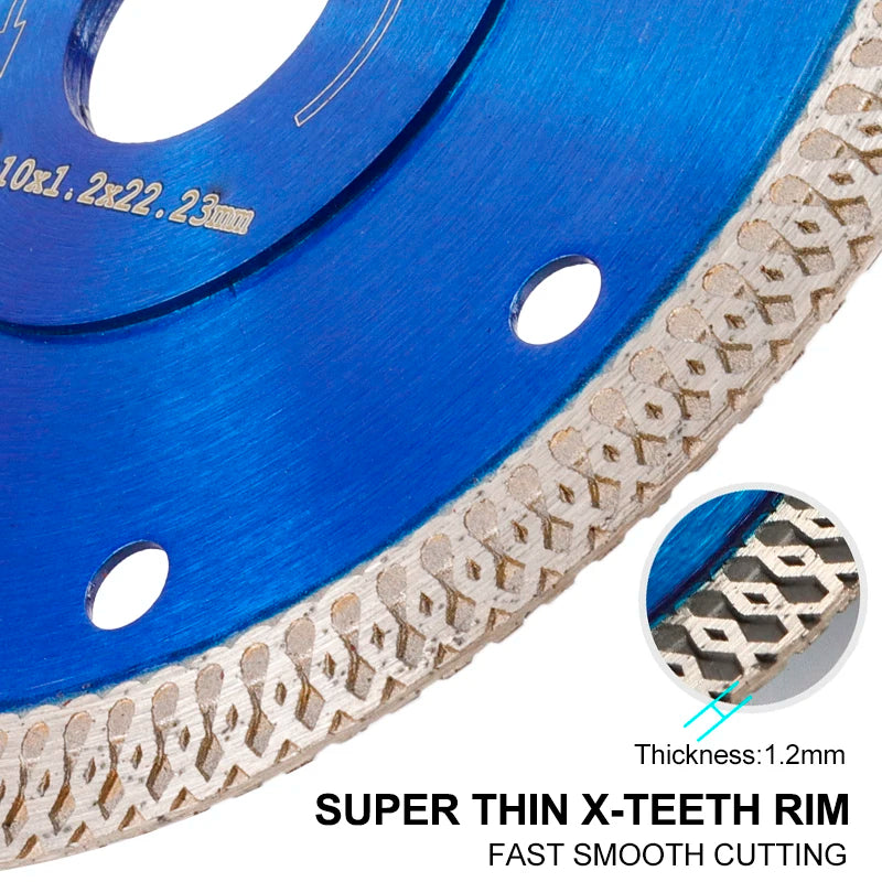 XCAN 1pc 105/115/125mm Diamond Saw Blade For Porcelain Tile Ceramic Dry/Wet Cutting Stone Cut off Saw Blade Diamond Cutting Disc [TPT]