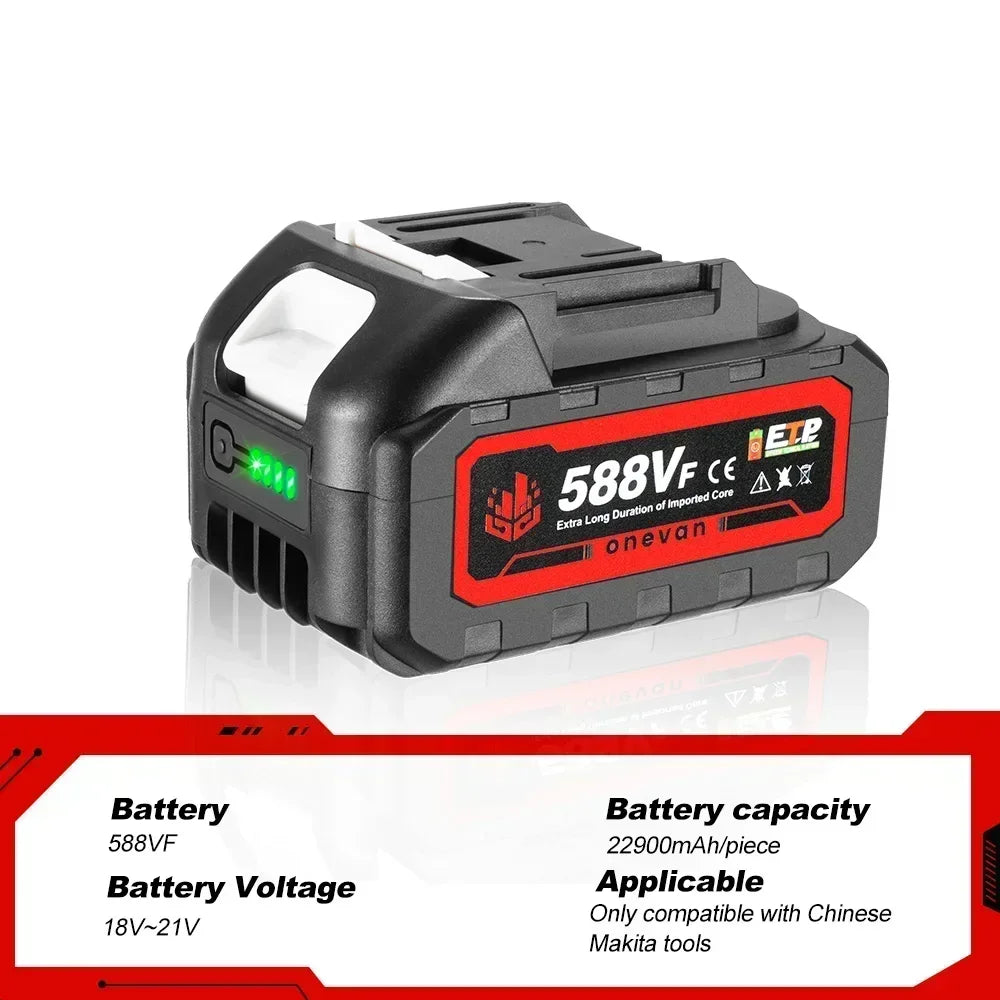 22900MAH 588Vf Rechargeable Battery For Makita 18V Battery Cordless Brushless Electric Power Tool Battery [BAT]