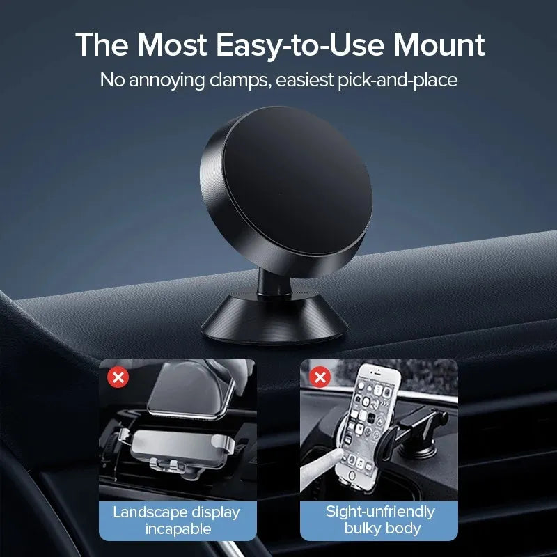 Magnetic Car Phone Holder Mobile Cell Phone Holder Stand Magnet Mount Bracket In Car For iPhone 13 12 Samsung Redmi Xiaomi [CAR]