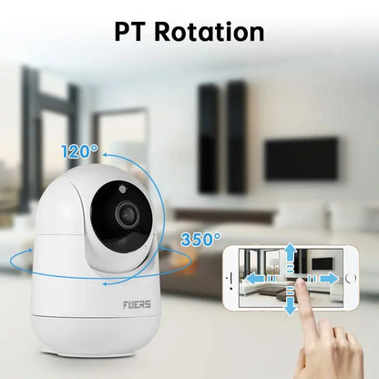 Fuers 3MP WiFi Camera Tuya Smart Home Indoor Wireless IP Surveillance Camera AI Detect Automatic Tracking Security Baby Monitor [SEC]