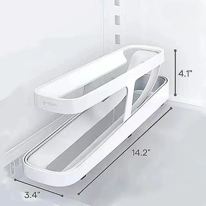 2023 New Refrigerator Egg Rolling Storage Rack Egg Storage Holder Rolldown Egg Dispenser Refrigerator Storage Box [DSP]