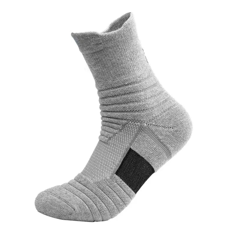 Anti-slip Football Socks Men Women Cotton Sock Short Long Tube Soccer Basketball Sport Socks Breathable Deodorous Socks 39-45 [SOX]