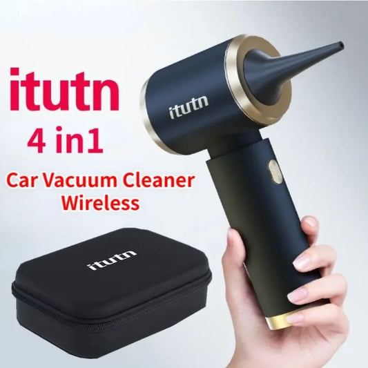 Portable Wireless Car Vacuum Cleaner 4 in 1 Powerful Cleaning Machine Car Accessories Vacuum Pump Home Appliance Robot Cleaner [VAC]