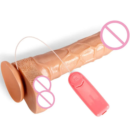 Silicone Dildo Vibrator Erotic Sextoys Realistic Huge Penis Strong Suction Cup Dick Vibrators for Women Vibrating Adult Products [ADL]