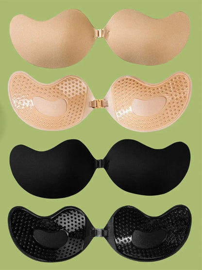 1 Piece Invisible Stick-On Lift Bra, Strapless & Seamless Push Up Anti-convex Bra, Women's Lingerie & Underwear Accessories [BRA]