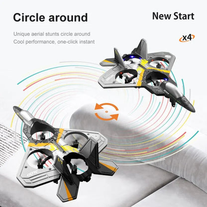 V17 RC Remote Control Airplane 2.4G Remote Control Fighter Hobby Plane Glider Airplane EPP Foam Toys RC Drone Kids Gift [TOYS]