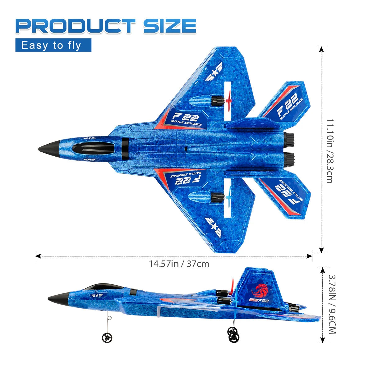 FREMEGO F22 RC Plane SU-27 Remote Control Fighter 2.4G RC Aircraft EPP Foam RC Airplane Helicopter Children Toys Gift [TOYS]