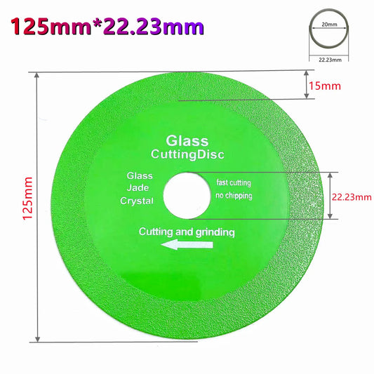 22.23mm Glass Cutting Disc 100 115 125mm Diamond Marble Saw Blade Jade Crystal Wine Bottles Grinding Cutting Grinding Disc Tool [TPT]