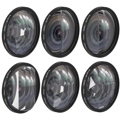 KnightX 49mm 52mm 58mm 67mm 77mm Glass Prism lens Filter SLR Camera Filter Photography Vedio Camera Accessories Kaleidoscope [PHO]