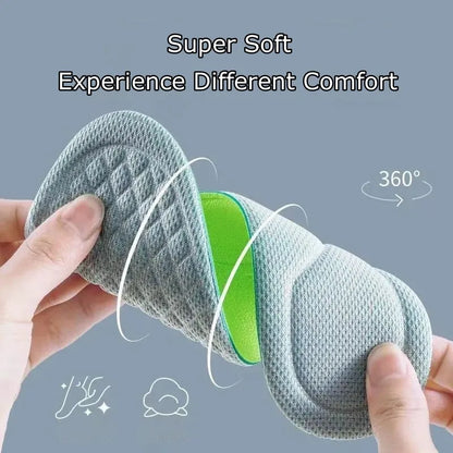 Summer Deodorant Sports Insoles for Shoes Sweat-absorbing Breathable Deodorant Anti-sweat Soft Shoe Pads Inserts for Man Women [SHO]