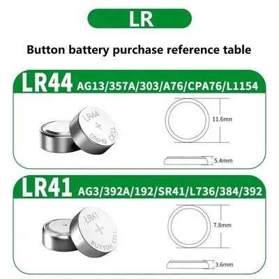 2PCS-50PCS 1.55V AG13 LR44 L1154 RW82 SR1154 SP76 pila SR44 Button Batteries A76 LR1154 GP7 Cell Coin Watch Toys Remote Battery [BAT]