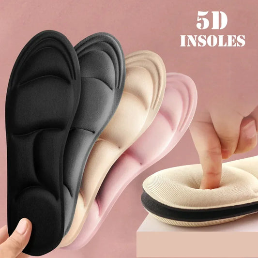 5D Sport Insoles for Shoes Women Men Memory Foam Deodorant Breathable Cushion Running Insoles for Feet Care Orthopedic Insole [SHO]