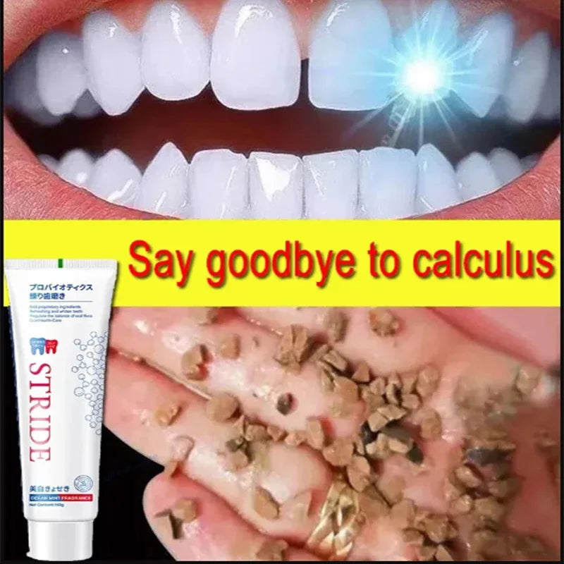 Dental Calculus Remover Whitening Teeth Toothpaste Mouth Odour Removal Bad Breath Remove Dental Plaque Preventing Periodontitis [DEN]