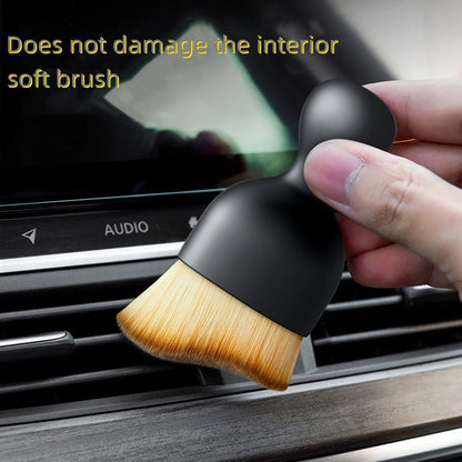 Car Air Vent Cleaning Soft Brush with Casing Car Interior Cleaning Tool Artificial Car Brush Car Crevice Dusting Car Detailing [CAR] [DTL]