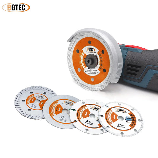 BGTEC 3inch 75mm Cutting Disc Wood Steel Concrete Granite Glass Tile Mini Angle Grinder Hand Tool Cut Plate Diamond Saw Blade [TPT]